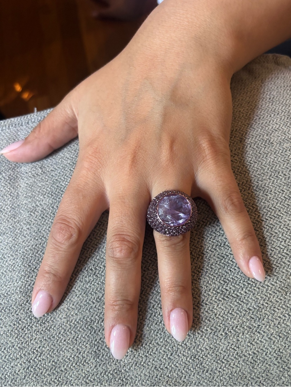 Juicy Couture Purple gemstone Cocktail Ring